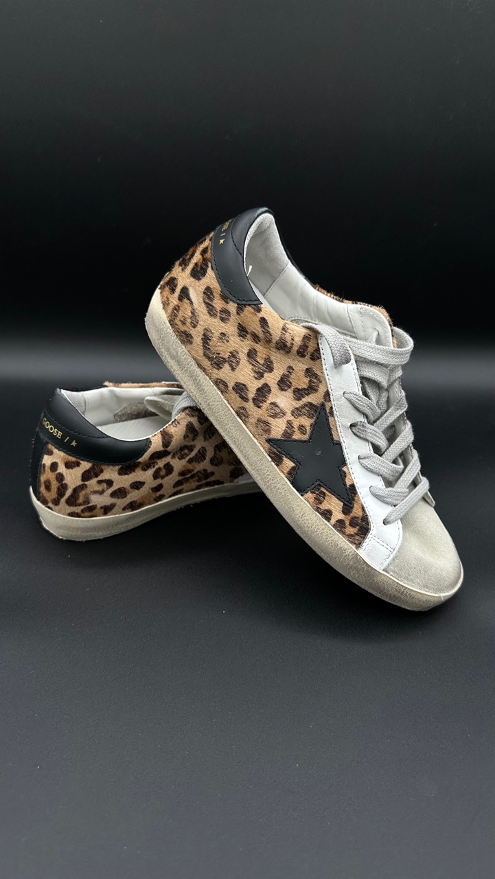 Golden Goose Superstar Leopard Black&nbsp;Star