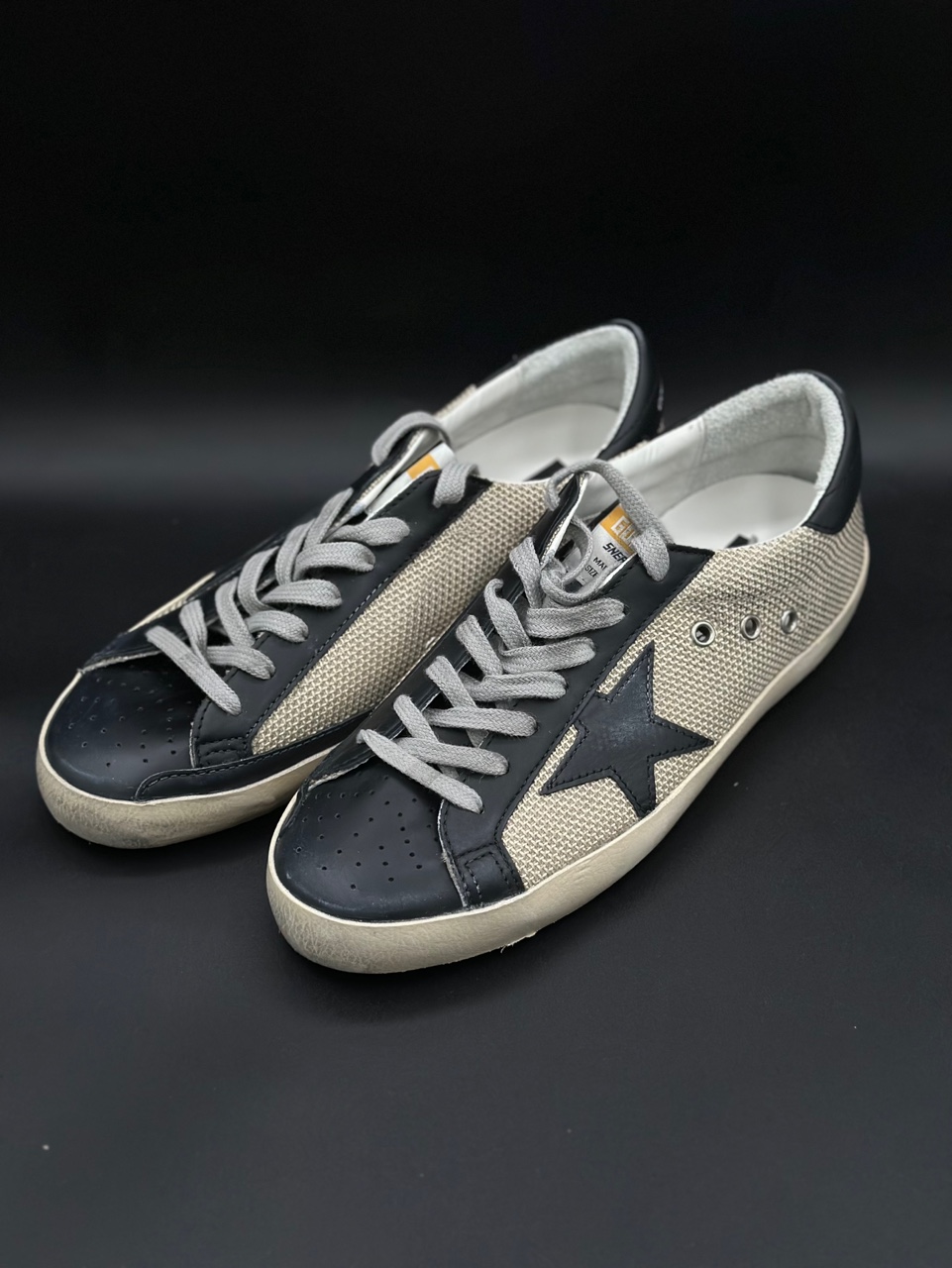 Golden Goose Superstar Milk Black&nbsp;Leather