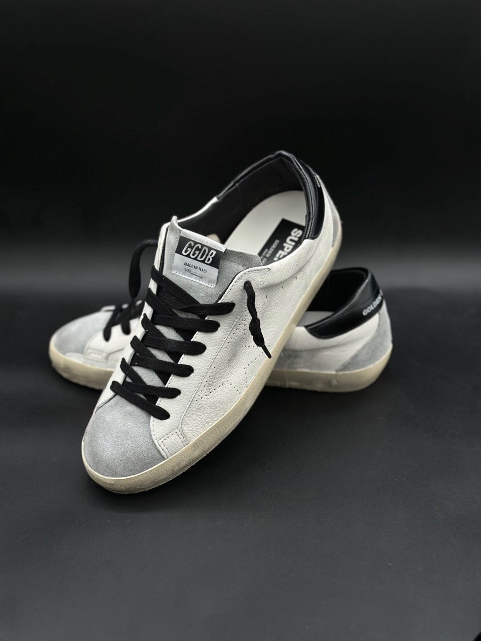 Golden Goose Superstar Ice Suede Black Tab