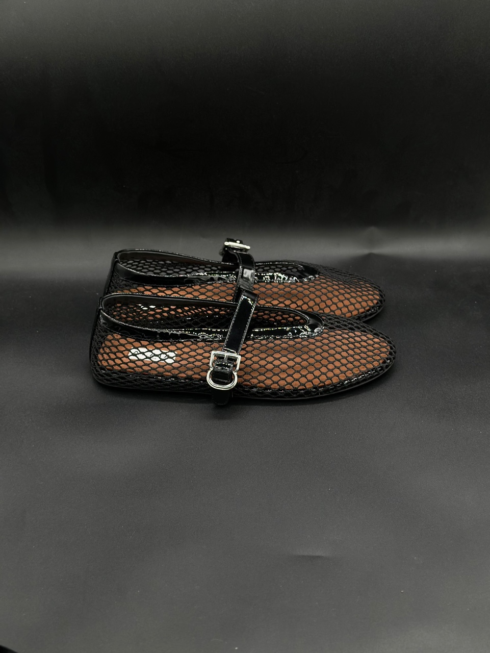 Alaia Ballet Flats in Fishnet