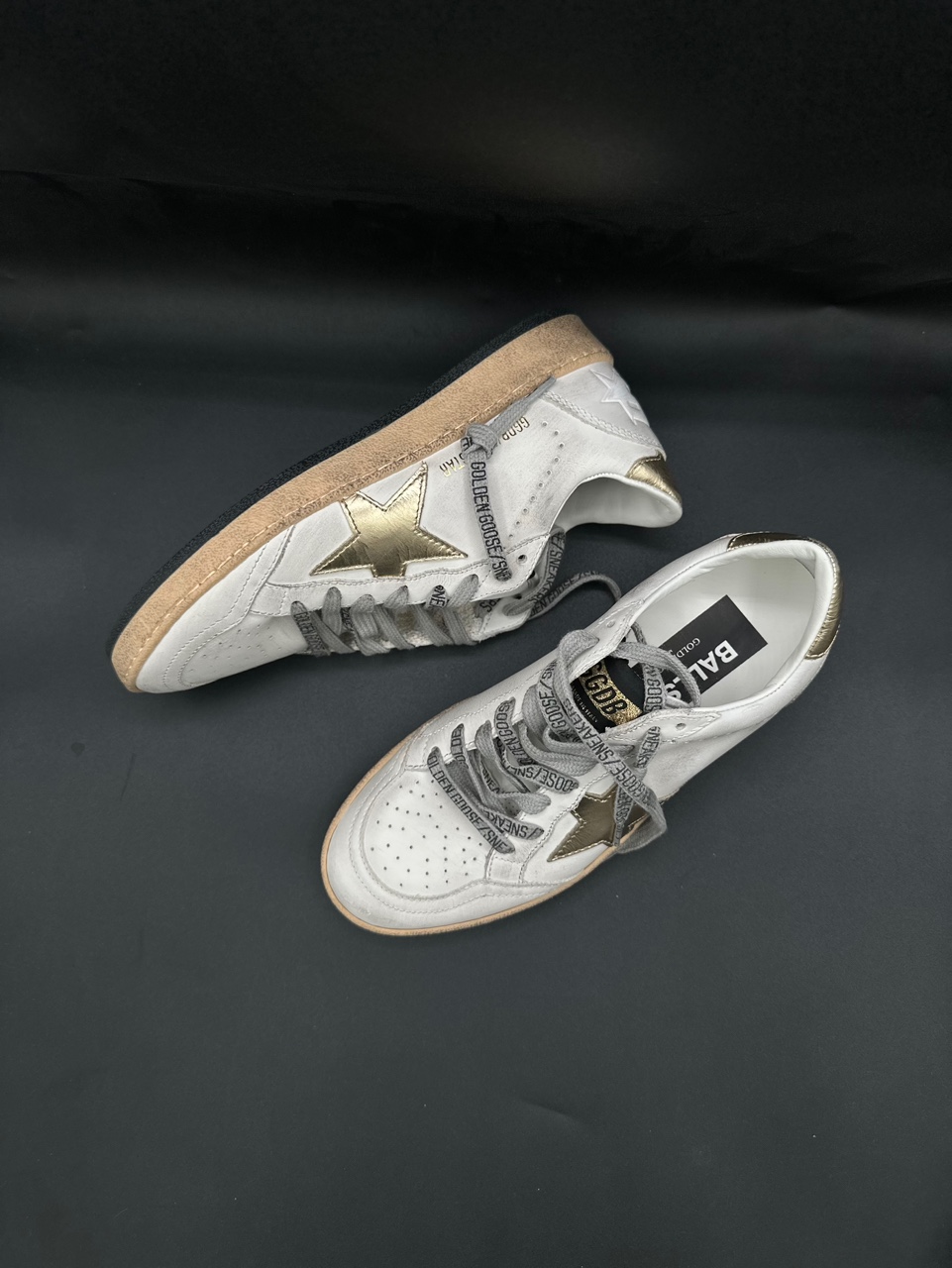 Golden Goose Ball Star with Gold Star and Heel Tab